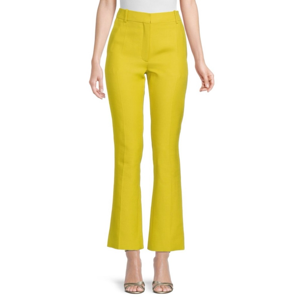 Valentino Chartreuse Flare Pants